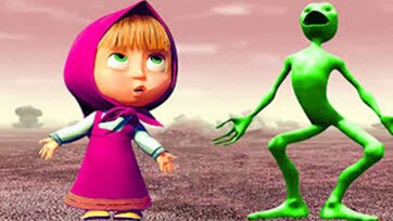 Masha and the Green Alien’s Desert Dance - A Fun Kids Story