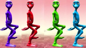 Dancing Rainbow Aliens - Funny Color Dance for Kids