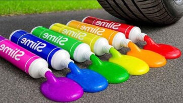 Rainbow Paint Flow and Color Discovery Video for Kids