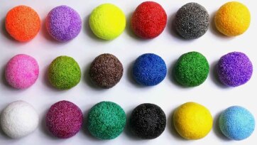 Color Learning for Kids with Soft Foam Balls - Fun Color Names Video